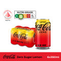 Coca-Cola Zero Sugar Lemon (6 x 350ML). 