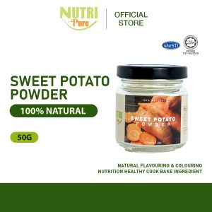 Nutri Pure Sweet Potato Powder (50g) Natural Flavouring & Colouring Nutrition Healthy Cook Bake Ingredient