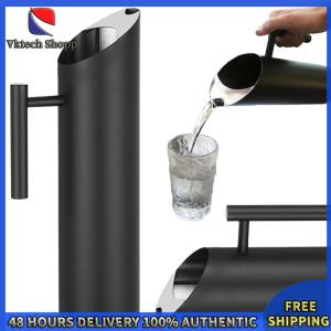 Vktech Stainless Steel Water Jug 2L for Cold Drinks with Leakproof Lid and Easy Pour Spout
