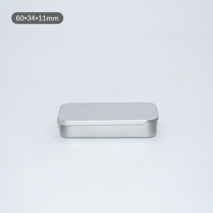 [Energetic] Kim loại hình chữ nhật rỗng mini hộp thiếc tinplate đẩy kẹo Pill trường hợp lưu trữ hộp