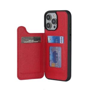 เคสกระเป๋าเงินระบบแม่เหล็กพร้อมหนัง PU สัมผัสนุ่ม & เคสโทรศัพท์แม่เหล็กช่องเสียบบัตรอเนกประสงค์สำหรับโทรศัพท์16การ์ดเก็บข้อมูล