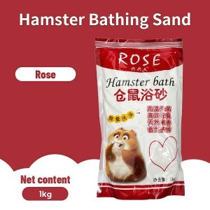 1KG Hamster Bathing Sand Sterilization Deodorization Grooming Cleaning Small Pet Bath Sand 4 Fragrances for Hamster and Small Animals