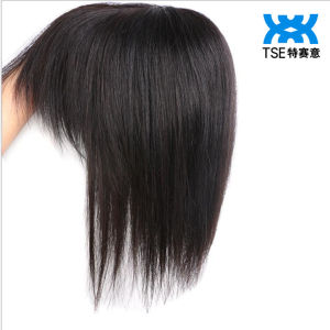 TSE wig piece Black Hair replacement Covering top white hair lady invisible top wigs piece natural 20cm/25cm/30cm Length RW24/RW21/RW22