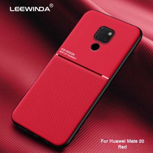 LEEWINDA For Huawei Mate 20 Pro Phone CaseFor Huawei Mate 20X CasesLuxuryRubbed Pattern Shell Twill Ultra thin Shockproof Back Cover