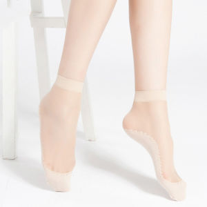 (Local delivery)5 Pairs Ankle Silk Stockings Muslimah Stokin Pendek Nipis Tebal