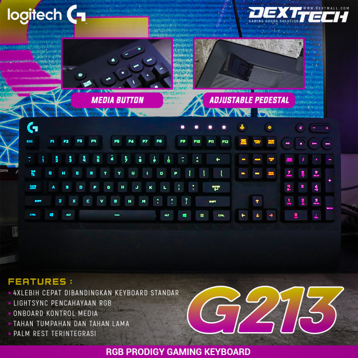Logitech G213 Prodigy RGB Gaming Keyboard