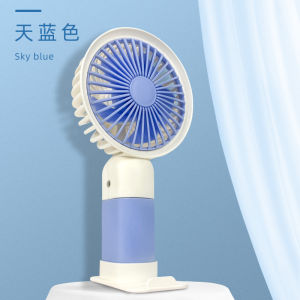 MAYSSHOP 3-in-1 Mini Fan | Handheld Desk & Neck Hanging Use | USB Fan LED Display Phone Holder 5-Speed Adjustment N15