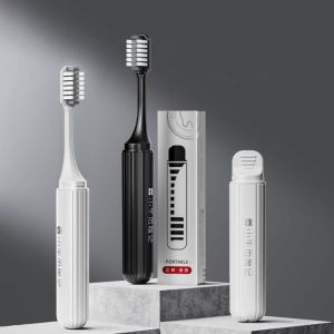 STARGOODS 3Pcs Đầu Phẳng Bàn chải đánh răng chỉnh nha Có thể gập lại Làm sạch răng Bàn chải đánh răng người lớn Thời trang Liên nha khoa Bàn chải đơn lông mềm Hộ gia đình