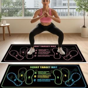 NEWTAP Diatom Mud Workout Target Mat Wear Resistant Non-slip Deep Knee Bend Mat  Soft Elastic Exercise Floor Mat Home Gym