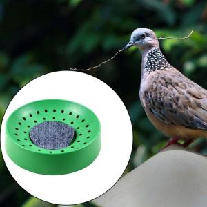 Anti Tip Plastic Pigeons Nesting Bowl For Stable Eggs Hatching Durable Bird House With Ventilation Holes