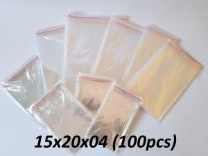 Plastik Seal OPP 15x20 (100 lembar) / Plastik Seal 15 x 20 Bening Lem Rekat Roti Undangan