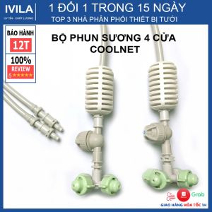 Combo 5 Bộ dây phun sương Coolnet (xám) - Thiết bị tưới phun sương cho hoa lan và cây cảnh - Tưới phun sương hiệu quả và nhanh chóng