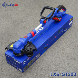 Máy cắt cỏ dùng pin M21 GT300 hiệu LEOxs đường kính cắt 250-300mm cước 1.6mm chuyên cho thợ làm vườn