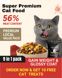 Paws and Purposes Premium Cat Food | Dry Cat Food with Dried Snack | Kibbles | Makanan Kucing Kering bersama snack kering