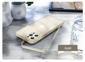 ZUZG Aluminum Alloy Metal Bumper Case for iPhone 14 Pro Max 14 Plus 14 13 12 11 Pro Max with Full Body Protective Camera slim Matte Back cover No fingerprints