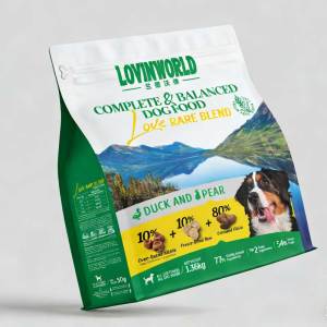 LovinWorld Pet Dog Dry Food High Protein Puppy Complete Food for All Breeds Puppies Dogs Golden Retriever French Bulldog Poodle 1.5kg