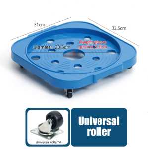 Multifunctional Gas Tank Tray Gas Cylinder Base Holder with Wheels Gas Rack Base Holder Kitchen Tool Moveable Shelf Rack