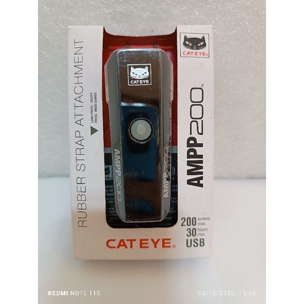 Éclairage casque vélo Cateye Ampp 200 Avant - Eclairage - Sécurité et Visibilité - Urbain