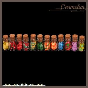 [Carmelun] 5Pcs 1:12 Dollhouse Miniature Fruit Assorted Cans Dried Fruit Candy Jar Kids Pretend Play Toy Doll House Accessories