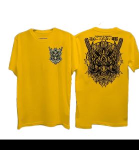 Kaos Atasan oblong pria Lengan pendek Kaos oblong Mask samurai DTF Kaos pria / Kaos Oblong/ Baju Kaos Tshirt/ Tshirt pria / Tshirt pria
