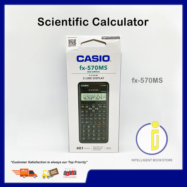 [Intelligent] Casio Scientific Calculator fx570MS (Second Edition) Lazada