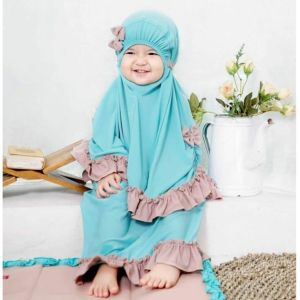 Mukena Anak Balita Jersey dan Cringkle / Mukena Anak Umur 1-3 th
