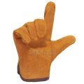 Split Leather Protective Safety Gloves (1 Pair). 