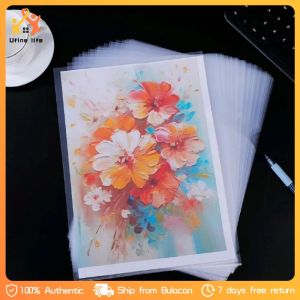 60PCS A4 L Type Folder Transparent File Classification Folder Student Stationery