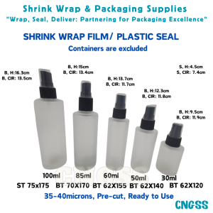 200pcs Shrink Wrap Plastic Packaging Shrinkable Plastic Sealer Film for Perfume Glass Bottle