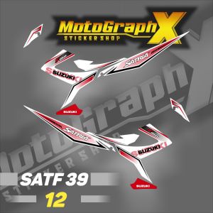 Sticker striping variasi satria facelift karbu satf 39 premium