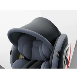 doudou เบาะนั่งนิรภัยเด็ก แบบติดรถยนต์ เหมาะสำหรับอายุ 0-12 ปี พกพา หมุนได้ 360 องศา อเนกประสงค์ ปรับเอนได้ ป้องกันการพลิกคว่ำ พร้อมกันสาด