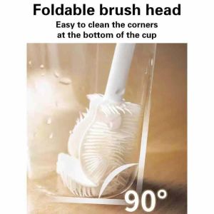 Long handled cleaning cup brush/Multifunctional Foldable three-sided cleaning Cup Brush/Soft