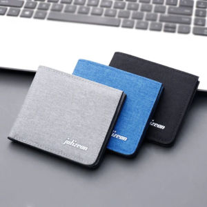 Ví Legilimens vải canvas dáng ngắn sức chứa lớn thời trang thường ngày cá tính cho nam