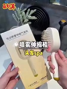 【SG Seller】Essential Oil Brush Massage Scalp Comb Electric Spray Air Cushions Massage Comb Rechargeable Head Brush