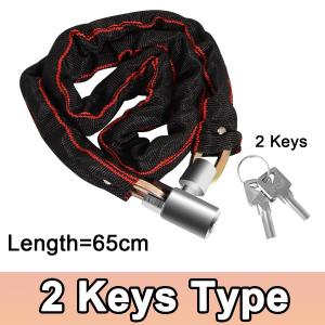4-Digit Chain Lock Heavy Duty Alloy Steel Combination 65cm 26 Inch Anti-Theft Security for Bicycles
