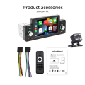 ESSGOO Single 1 Din 5" Car Player Bluetooth Multimedia MP5 Player With Carplay Android Auto FM Receiver Touch Screen Car Radio Free Shipping. 
