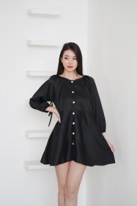 Toply shop COD + GRATIS ONGKIR  / Dres wanita korean style  / Midi Dres garis garis / Dres rajut premium