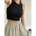 Áo ba lỗ nữ, áo croptop sát nách nữ kiểu ôm body tank top vải cotton co giãn tốt, mặc đi chơi, đi biển về 2 màu trắng đen- áo croptop ba lỗ ôm body sexy tôn dáng phong cách ulzzang hàn quốc, LEVERMART. 