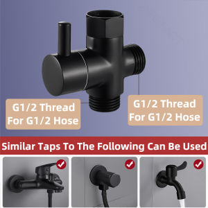 G1/2 Shower Diverter Valve Three Way Brass Shower Arm Adapter Faucet Switch Valve Inlet Pipe Fittings Faucet Mixing Valve混合阀水龙头