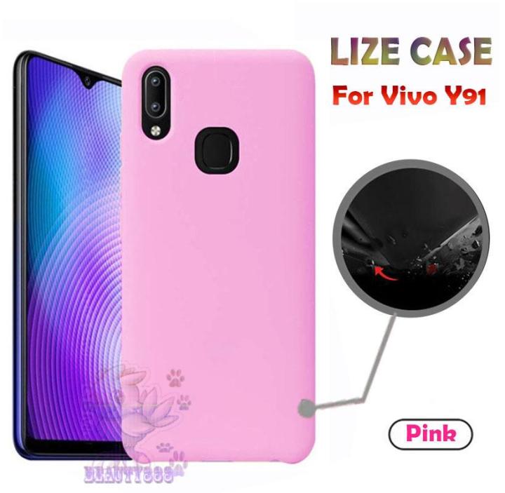Lize Case Vivo Y91 Rubber Silicone Anti Glare Skin Back Case