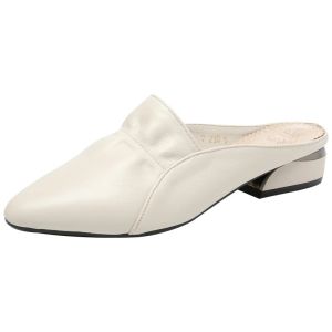 GKTINOO 2026 Summer Flats Lady Sandals Slippers Genuine Leather Slip on Pointed Women Mules Outdoor Slipper Shoes Woman Slides