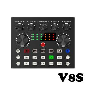 【Ready Stock】Multifunctional Widely Compatible AH Sound Card V8S Suitable for Live Broadcast and RecordingAH