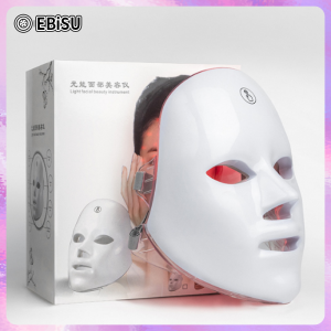 EBiSU โฟตอนควอนตัม SR เครื่องมือตกแต่งใบหน้า LED สเปกโตรมิเตอร์สิวไวท์เทนนิ่งเจ็ดสีเครื่องมือความงามชาร์จสัมผัสสีแดงสีฟ้าแสงอุปกรณ์ความงามในประเทศ