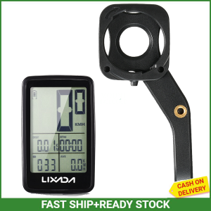 【Lixada Official Store】(ready stock)Lixada USB Rechargeable Wire-less Bike Cycling Computer Bicycle Speedometer Odometer with Computer Mount Holder(mount included)