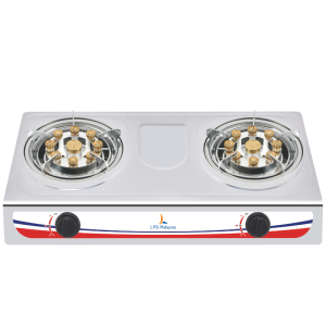 【Ready stockt】 dapur gas 2 tungkudapor gas stainless steel kualiti tinggiNine Holes Strong Flame Steel Gas Stovedapur