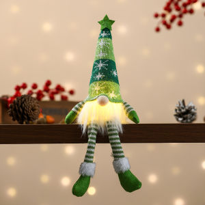 Christmas Ornaments with Lights Glowing Faceless Dolls Merry Christmas Decor For Home Xmas Gifts