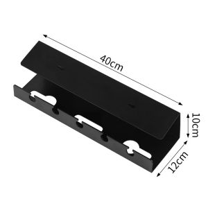 Under Desk Cable Management Tray No Punching Wire Management Rack Socket Extension Holder for Home Office