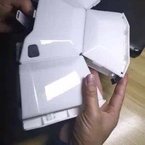 《1017》หมวกกันน็อคพับได้แบบญี่ปุ่น หมวกกันกระแทกแบบพกพาได้สำหรับกลางแจ้ง หมวกกันน็อคแบบปรับได้ ป้องกันภัยพิบัติ หมวกกันน็อคแบบพกพาได้