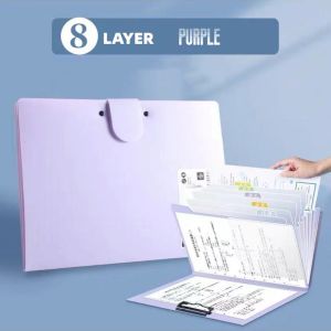 A3  Portable Expanding File Folder Organizer Documents Organizers 8 Pocket Organ Bag Office School Supplies