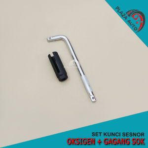 Paket Kunci Sensor Oksigen Mobil 22 mm + Gagang Sok 1/2 Inch Sudah Tinggal Pakai